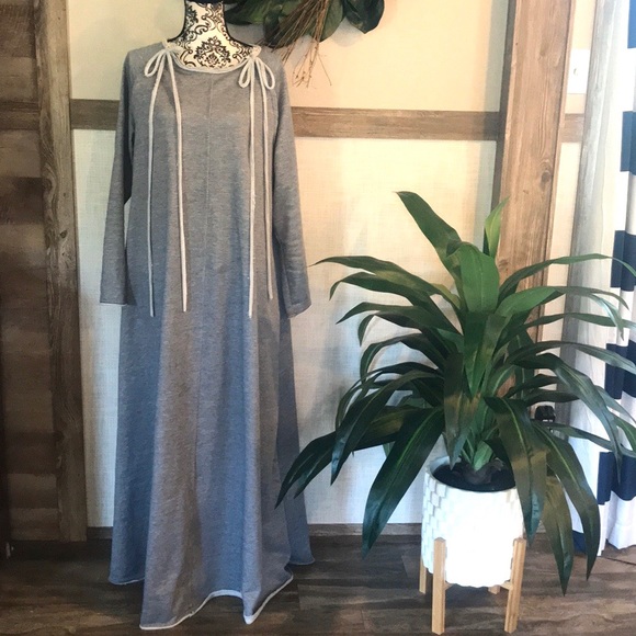 Dresses & Skirts - Plus Size Heavy Sweatshirt Maxi Dress